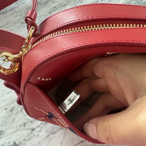 Chloe red leather bag with little horses - Picture 10 of 11